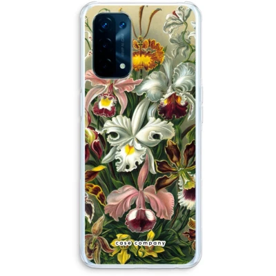 Afbeelding van Case Company® hoesje geschikt voor Oppo A74 5G Haeckel Orchidae Soft Cover Telefoonhoesje Bescherming aan alle Kanten en Schermrand