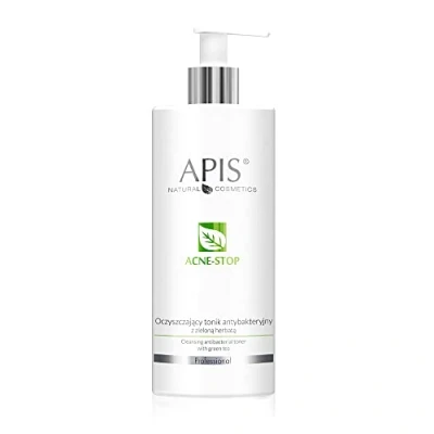 Afbeelding van APIS_Acne Stop Cleansing Antibacterial Toner oczyszczaj?cy tonik antybakteryjny z zielon? herbat? 500ml