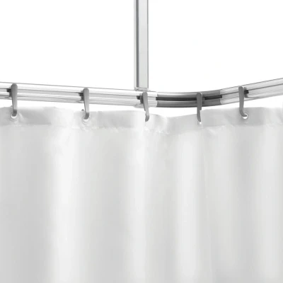Afbeelding van Sealskin Easy Roll Douchegordijnstang Set voor 90x90x90cm Mat aluminium