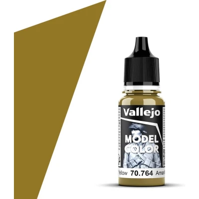 Afbeelding van Vallejo 70764 Model Color Military Yellow Acryl 18ml Verf flesje