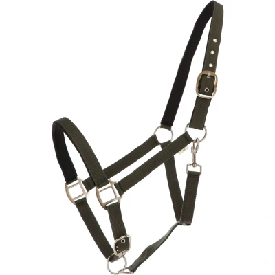 Afbeelding van HKM Halster Charming Zacht Onderlegd Smokey Green Cob