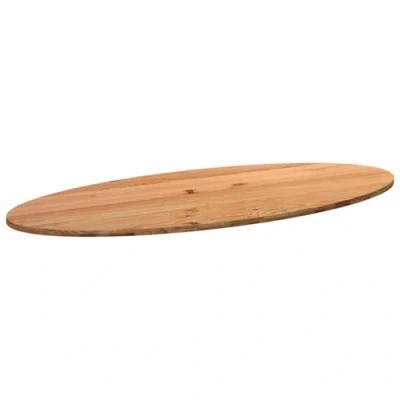 Afbeelding van vidaXL Tafelblad 280x120x4 cm ovaal massief eikenhout lichtbruin