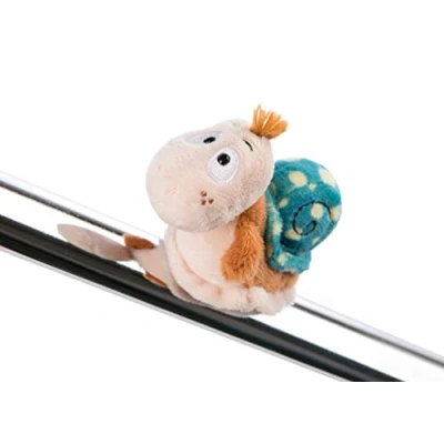 Afbeelding van Nici Magneet Classic Slak 10,5 Cm Pluche Beige/blauw