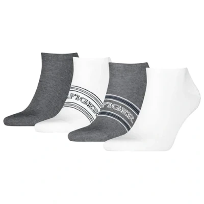 Image de Tommy Hilfiger TH MEN SNEAKER 4P GIFTBOX, Gris chiné/blanc, 39 42 EU
