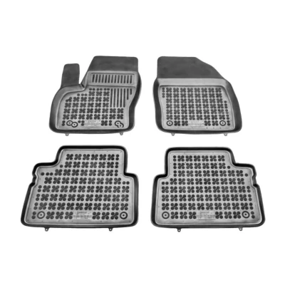 Afbeelding van REZAW PLAST 200612 Vloermatset Rubber voor en achter 4 Zwart Op maat gemaakt FORD: Grand C Max, Focus Max