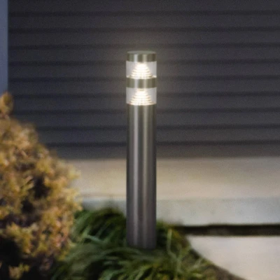 Afbeelding van LEDVANCE ENDURA HYBRID ORION DOUBLE buitenlant., hybrideverlichting, 4W, 340lm, warm witte lichtkleur, 3.000K kleurtemperatuur, edelstaal, beschermingsklasse IP44 en IP67, zonne energie netvoeding