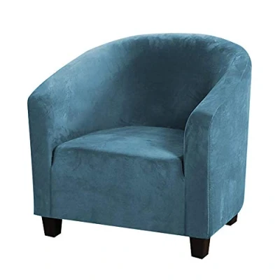 Afbeelding van jianyana Fauteuilhoes Elastisch Fluwelen Clubstoel Wasbare Stretch Badstoelhoes Stoelhoezen voor Cafe Club Lounge Stoel Fauteuil
