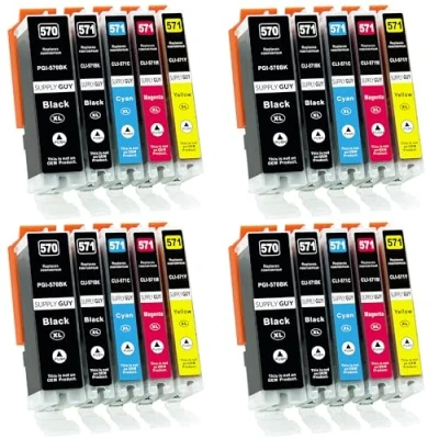 Afbeelding van Supply Guy 20 XL Inktpatronen compatibel met Canon PGI 570 CLI 571 voor MG5700 MG5750 MG5751 MG5752 MG5753 MG6800 MG6850 MG6851 MG6852 MG6853 TS5000 TS5050 TS5051 TS5053 TS5055 TS6050 TS6051 TS6052