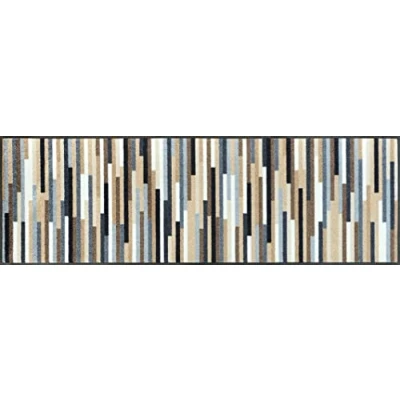 Afbeelding van wash+dry Mikado Stripes Deurmat, 75 x 190 cm, binnen en buiten, wasbaar