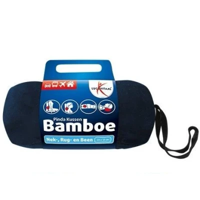 Afbeelding van Lucovitaal Pindakussen Bamboe Blauw