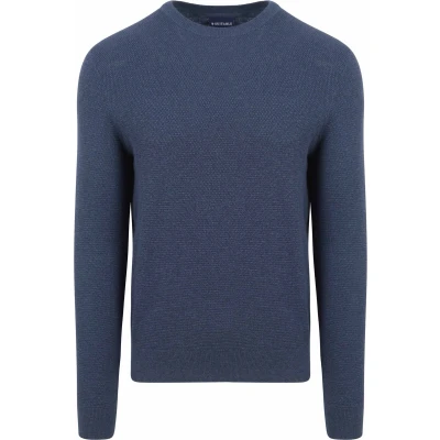 Afbeelding van Suitable Trui Structuur Petrol maat 3XL Heren met Regular fit Pasvorm Katoen Herenkleding