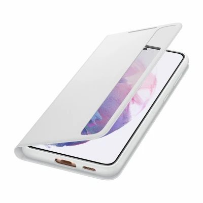 Afbeelding van Samsung Smart Clear View Antibacteriële Hoesje geschikt voor S21 Plus Light Gray