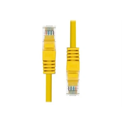 Image de ProXtend Cordon de raccordement RJ 45 (M) pour 2 m 5.4 mm UTP CAT 5e IEEE 802.3at moulé, sans crochet, bloqué jaune