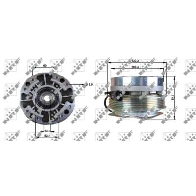 Afbeelding van Koppeling, radiateurventilator NRF 49701