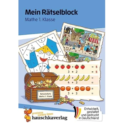 Afbeelding van Mein Rätselblock Mathe 1. Klasse: Rätsel für kluge Köpfe mit Lösungen Förderung Freude (Das Rätselbuch die Grundschule, Band 691