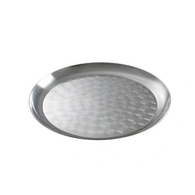 Afbeelding van Hendi Serveerschaal Rond Geborstelde RVS Snackschaal Ø30x(H)1,7cm