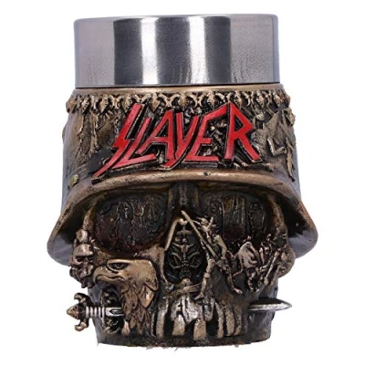 Afbeelding van Nemesis Now Slayer Eagle Schedel Logo Shotglas Goud