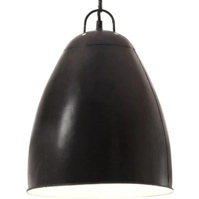 Afbeelding van Hanglamp industrieel rond 25 W E27 32 cm zwart