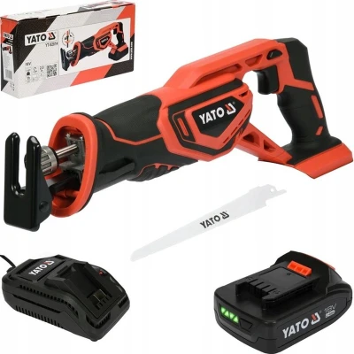 Afbeelding van Yato accu Reciprozaag 18V Max. Ø 8 cm Incl. 2Ah &amp; lader en zaagblad