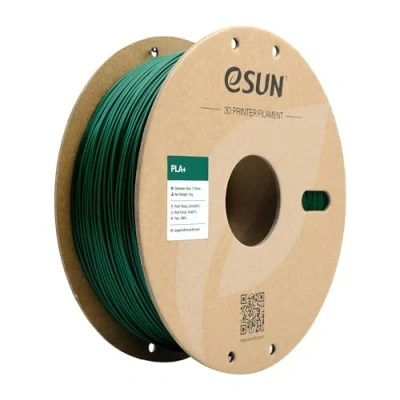 Afbeelding van eSUN PLA+ filament 1,75 mm, 3D printerfilament PLA Plus, maatnauwkeurigheid +/ 0,03 1 kg spoel (2,2 lbs) printfilament voor printers, groen