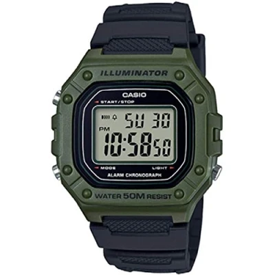 Afbeelding van Casio AVEF Unisex Digitaal horloge, Maat: One Size, Black/green