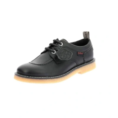Afbeelding van Kickers LEVY Sportieve veterschoenen, Dames, Maat: 38, Noir Leer