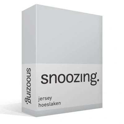 Afbeelding van Snoozing Jersey Hoeslaken 100% gebreide katoen 180x210/220 cm Grijs