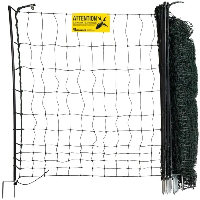 Afbeelding van Horizont Kippennet easyLine 25m lang 105cm hoog Dubbele Pen Elektrificeerbaar Voor o.a. Kippen, Gevogelte dieren, Kleine dieren Omheiningsnet