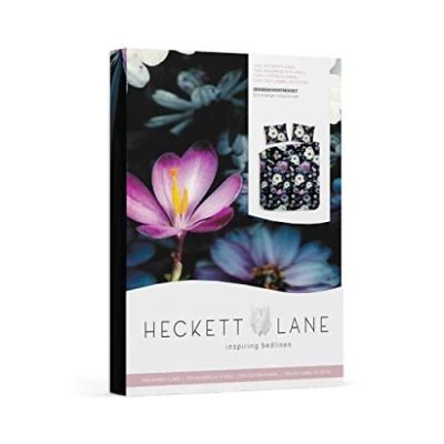 Afbeelding van Heckett &amp; Lane Amelia Flanel Dekbedovertrek Lits jumeaux 240x200/220 cm + 2 kussenslopen 60x70 Imperial Spring Purple