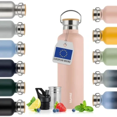 Afbeelding van Blumtal Thermosfles 500 ml Dubbelwandige Drinkfles BPA Vrij Theefles Thermos Roze