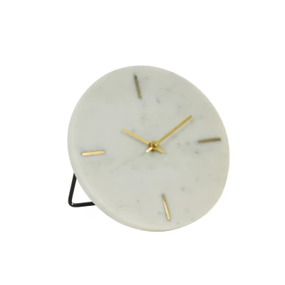 Afbeelding van Light &amp; Living Klok MORENO 20x17x18cm Wit