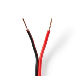 Afbeelding van Luidsprekerkabel op rol 100 meter (0.75 mm², Zwart)