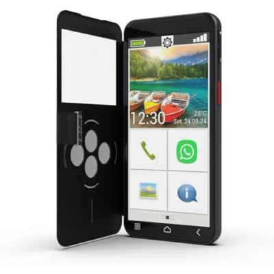 Image de Emporia E6lite Noir avec Yoin contrat 200 mn + 40000 Mo 4G+