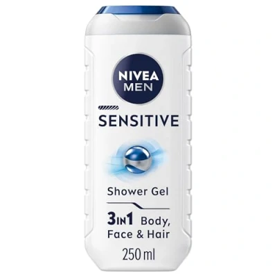 Afbeelding van Nivea Men Sensitive Soothing Shower Gel 250 ml (6 stuks)