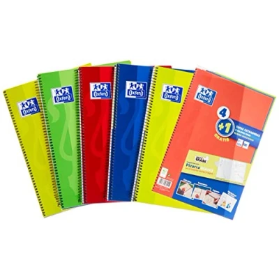 Afbeelding van Notitieboekje Oxford Write&amp;Erase Din A4 Tapacubos Spiraal (5 Stuks)