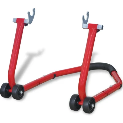 Afbeelding van vidaXL Motorfiets achterwiel standaard rood