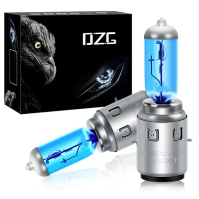 Afbeelding van DZG S2/Ba20d halogeenlampen, superwit, 12 V, 35/35 W, motorfiets, 6000 K, lampen, 2 stuks