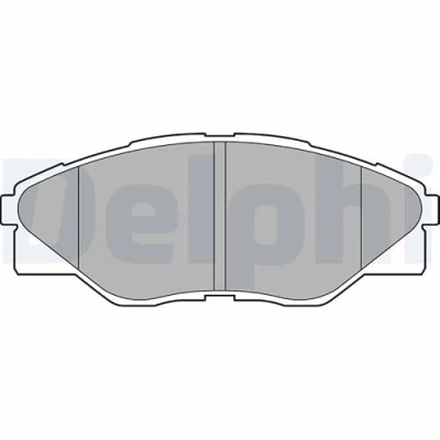 Afbeelding van DELPHI LP2496 Remblokkenset Zonder anti kreukplaat toebehoren TOYOTA: HILUX 3 Pick up