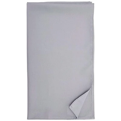 Image de Soleil d&#039;ocre 817230 alix nappe anti tâches rectangle polyester gris 140 x 240 cm