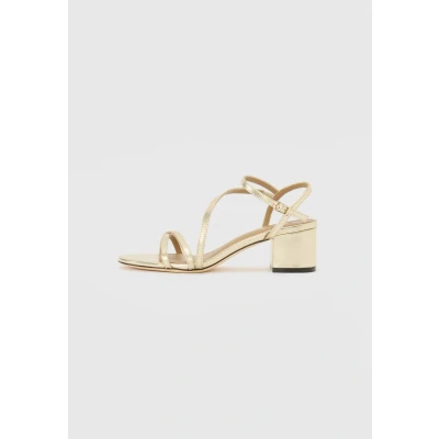 Afbeelding van BOSS Emberlyn Sandalen, Dames, Maat: 38, Gold Leer