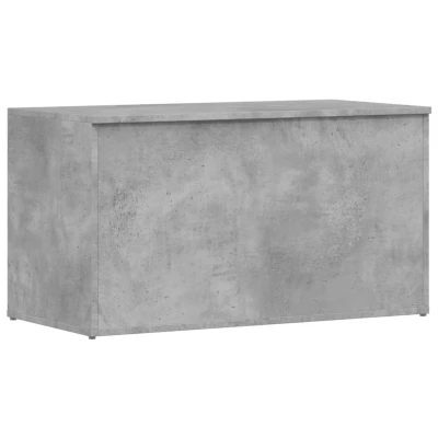 Afbeelding van Opbergkist 84x42x46 cm bewerkt hout betongrijs