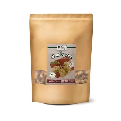 Image de Biojoy Mûres blanches séchées BIO (1 kg), entières et non soufrés