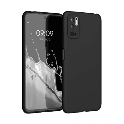 Afbeelding van kwmobile telefoonhoesje geschikt voor Xiaomi Redmi Note 10 5G Hoesje smartphone Back cover in mat zwart