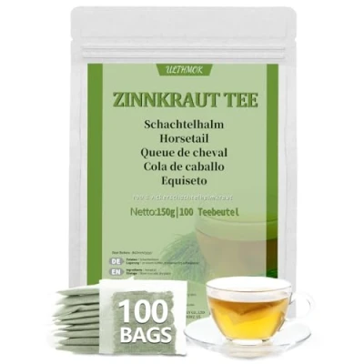Afbeelding van Paardestaart, 100% natuurlijke pure paardenstaartthee, zonder toevoegingen of cafeïne (100 zakjes)