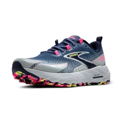 Afbeelding van Brooks Cascadia 18 Trail hardloopschoenen, Dames, Maat: 38.5, Oceana pearl blue pink Textiel