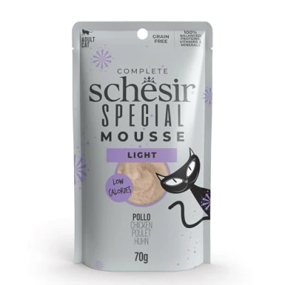 Afbeelding van 12x Schesir Special Cat Mousse Light Kip 70 gr