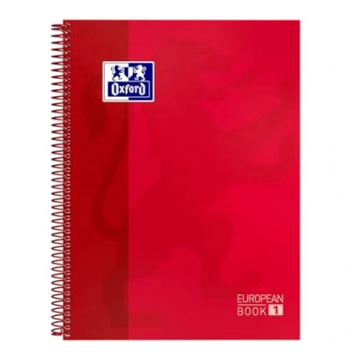 Afbeelding van Schrift Oxford European Book Rood A4 5 Stuks