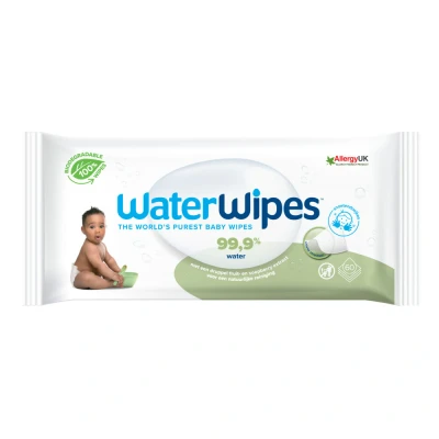 Afbeelding van Waterwipes Snoetenpoetser Soapberry 1 x 60 Babydoekjes 99,9% water *Plastic Vrij