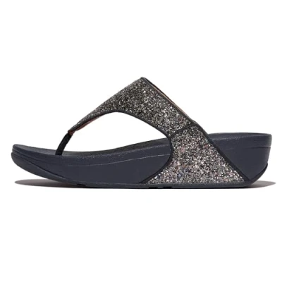 Image de Fitflop Sandales Lulu multi tons à paillettes pour femme, Midnight Navy Mix, 37 EU