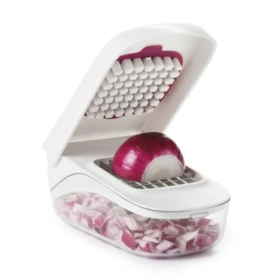 Image de Oxo coupe légumes, plastique, blanc, 20 x 12,5 x 9 cm